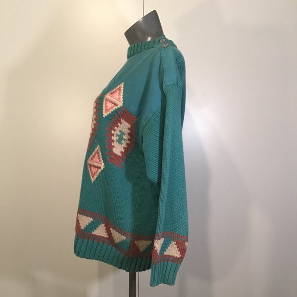 Vintage Leonard Sport Ski Sweater Size M - Picture 4 of 12